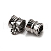 Tibetan Style Alloy Tube Bails TIBE-30047-B-NR-1