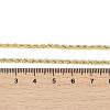 Brass Twist Rope Chains Necklace for Women X-NJEW-P265-15G-4