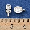 Brass Cubic Zirconia Tube Bails KK-L215-202S-3