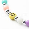 Opaque Acrylic Beads Mobile Straps HJEW-JM00555-4