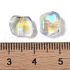 Electroplate Glass Beads GLAA-S202-08-3
