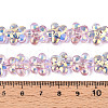 Transparency Electroplate Glass Beads Strands GLAA-T023-38A-03-4