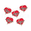 Alloy Enamel Pendants ENAM-C008-09KCG-4