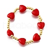 Valentine's Day ABS Imitation Pearl Beads Stretch Bracelets for Women BJEW-D317-08A-G-4
