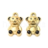 304 Stainless Steel Enamel Pendants STAS-B085-35G-02-1