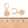 Brass Micro Pave Clear Cubic Zirconia Hoop Earrings for Women EJEW-G428-24G-03-5