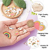 Boutigem 24Pcs 12 Style Alloy Enamel Pendants ENAM-BG0001-02-5