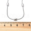 Non-Tarnish 304 Stainless Steel Snake Chain Necklaces NJEW-G313-15P-4