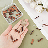 Unicraftale 15 Pair Walnut Wood Stud Earring Findings STAS-UN0055-14B-4