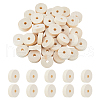 DICOSMETIC 40Pcs Natural Wood Beads WOOD-DC0001-28-1