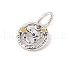 Luminous 925 Sterling Silver Rhinestone Constellation Charms STER-H114-01AS-02-2