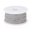 Tarnish Resistant 304 Stainless Steel Cable Chains CHS-H009-25P-A-2