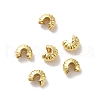 Brass Crimp Beads Covers FIND-Z039-13A-G-2