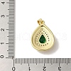 Brass Micro Pave Cubic Zirconia Pendants KK-C058-05G-01-3