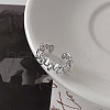 Special-Interest Fashionable 925 Sterling Silver Cuff Rings FS-WGFEF2C-01-2
