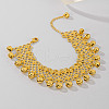 Bohemian Ethnic Style Brass Bell Charm Anklets with Tassels for Women AN9396-4
