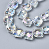 Electroplate Glass Beads Strands EGLA-N008-005-A01-3