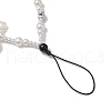 Acrylic & ABS Plastic Imitation Pearl Mobile Straps HJEW-JM03077-3