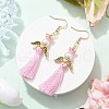 Angel 304 Stainless Steel Dangle Earrings EJEW-MZ00409-6