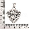 304 Stainless Steel Pendants STAS-R163-01ASG-3