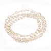 Electroplate Glass Beads Strands EGLA-S176-02-E01-2