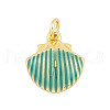 Rack Plating Brass Enamel Pendants KK-P269-09G-04-1