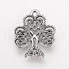 Tibetan Style Alloy Pendants TIBEP-Q078-46AS-NR-5
