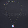 Rainbow Color Titanium Steel Constellation Pendant Necklace for Men Women ZODI-PW0001-039A-2
