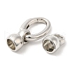 Rack Plating Brass Fold Over Clasps KK-Q781-10P-2