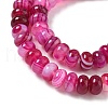 Natural Banded Agate Beads Strands G-F790-I01-01K-4