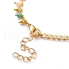 Mother's Day Jewellery Natural Baroque Pearl Keshi Pearl Link Bracelets BJEW-JB05803-4
