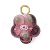 5Pcs Handmade Lampwork Pendants PALLOY-JF03031-2