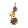 Natural Amethyst Pendants STAS-C120-12G-05-1
