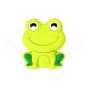 Frog Food Grade Silicone Beads X-PW-WG10040-09-1