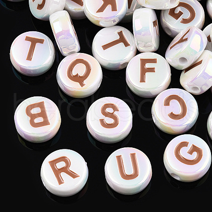 UV Plating Enamel Acrylic Beads PACR-N015-01E-1