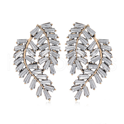 Alloy Leaf Stud Earrings TG5845-1