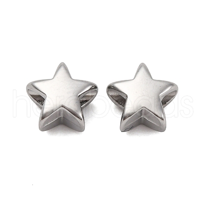 304 Stainless Steel Beads STAS-C128-01A-P-1
