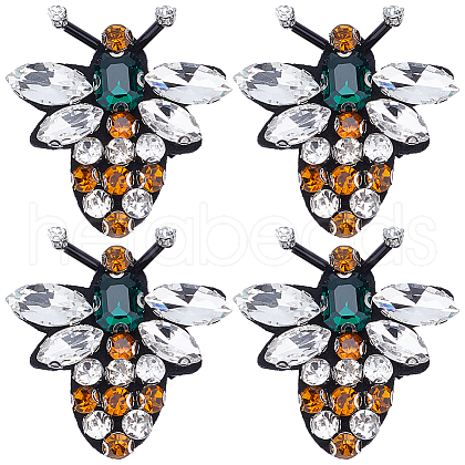 Gorgecraft Bee Rhinestone Appliques DIY-GF0008-66-1