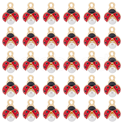 HOBBIESAY 30Pcs Alloy Pendants ENAM-HY0002-99-1