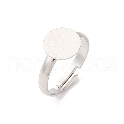 Adjustable Brass Pad Ring Base Findings KK-K110-01P-NR-1