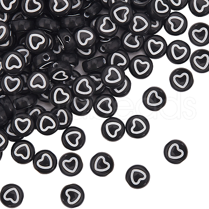 SUNNYCLUE 500Pcs 7 Styles Craft Style Acrylic Beads OACR-SC0001-52-1