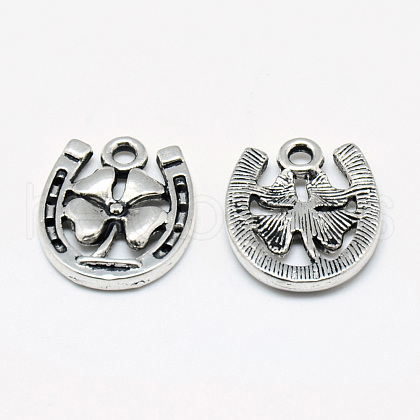 Tibetan Style Alloy Pendants TIBE-S301-018AS-RS-1