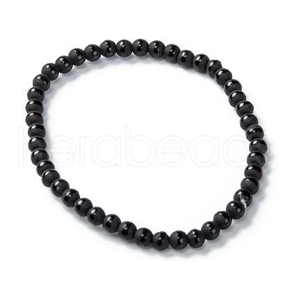 Frosted Glass Beads Stretch Bracelets BJEW-I296-09A-1