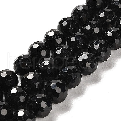 Natural Black Tourmaline Beads Strands G-K345-A04-03-1