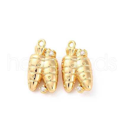 Brass Rhinestone Pendants KK-E793-02G-1