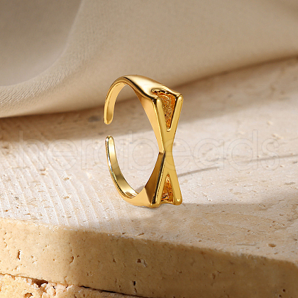 Alloy Adjustable Open Cuff Rings FS-WG3F88F-47-1