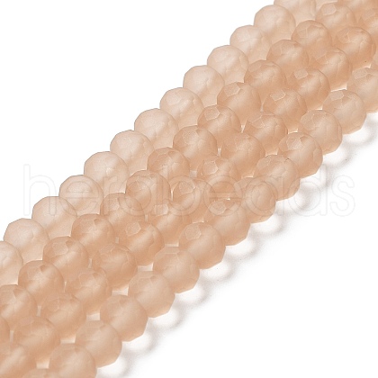 Transparent Glass Beads Strands EGLA-A034-T8mm-MD20-1