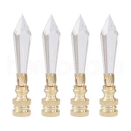 Spritewelry 4Pcs Glass Lampshade Decorations AJEW-SW0001-03LG-1