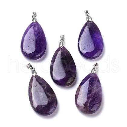 Natural Amethyst Pendants G-D084-01P-B03-1