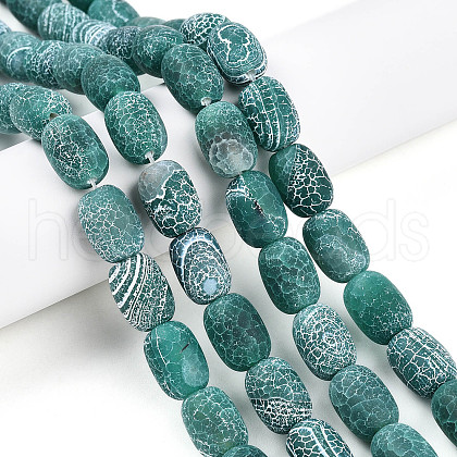 Natural Weathered Agate Beads Strands G-N344-42C-1